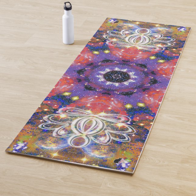 Lustrous Zen Lotus Star Kaleid Yoga Mat (In Situ)