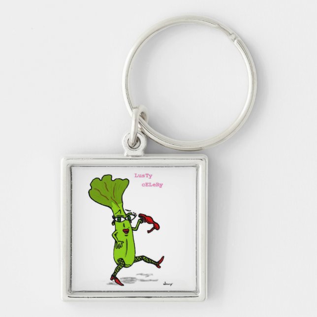Lusty Celery Keychain (Front)