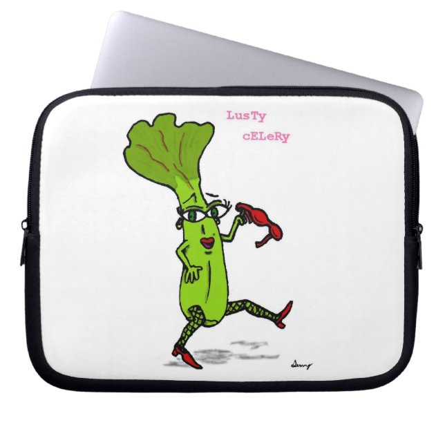 Lusty Celery Laptop Sleeve (Front)