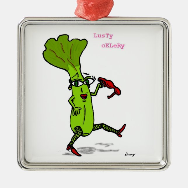 Lusty Celery Ornament (Front)