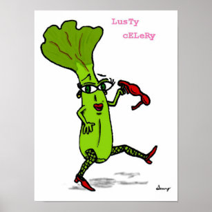 Lusty Celery Print