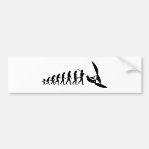 Lusty Surfer Evolution Bumper Sticker