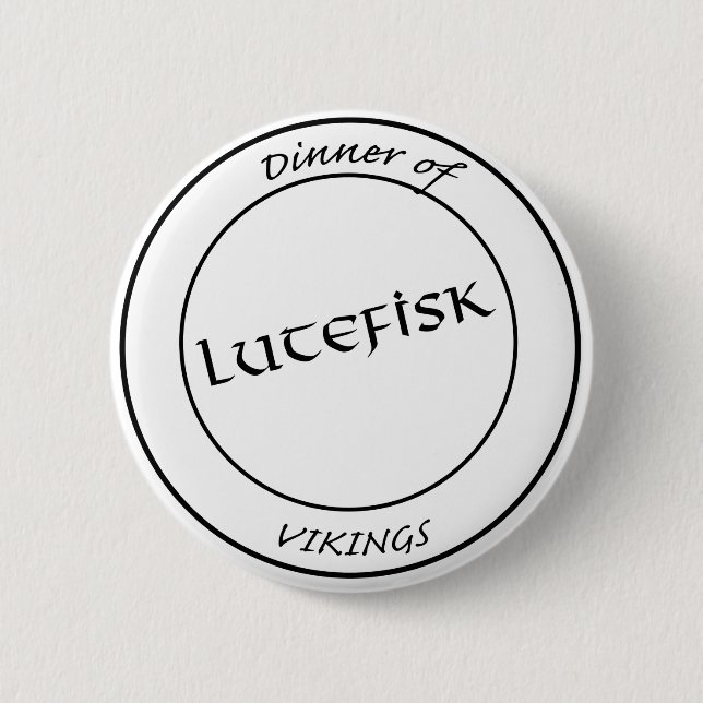 Lutefisk button (Front)