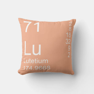 Lutetium Throw Pillow