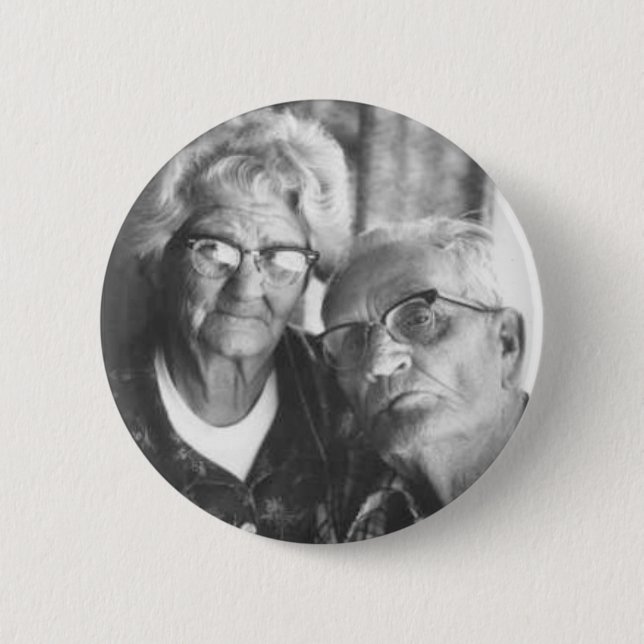 Luther and Minnie 2 Inch Round Button (Front)