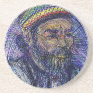 Luther Hampton Self Portrait Coaster
