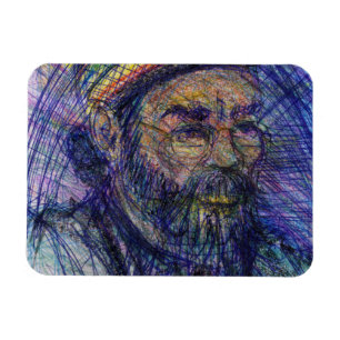 Luther Hampton Self Portrait Magnet