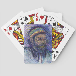 Luther Hampton Self Portrait Playing Cards