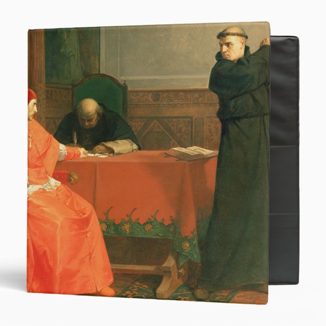 Luther in front of Cardinal Cajetan Binder (Front/Inside)