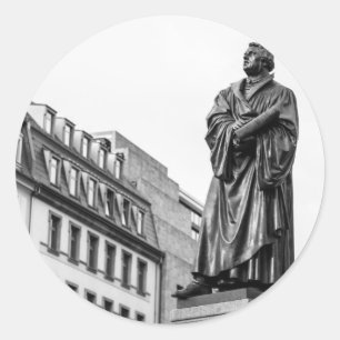 Luther Martin sculpture Classic Round Sticker