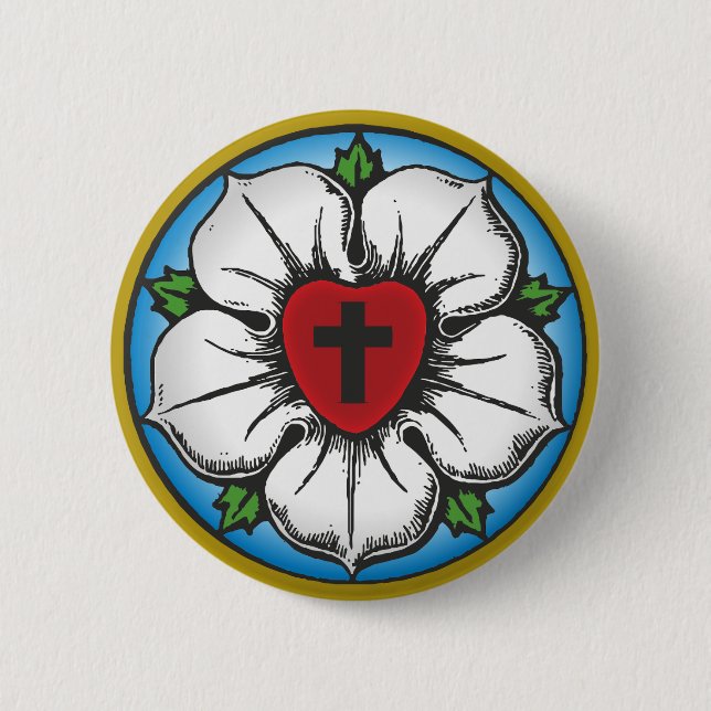 luther rose 2 inch round button (Front)