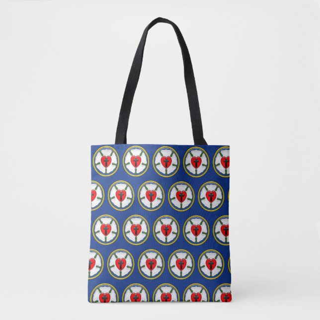 Luther Rose Embossed-Look Tote Bag (Front)