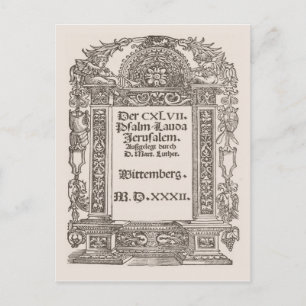 Luther, Wittemberg, 1532 Postcard