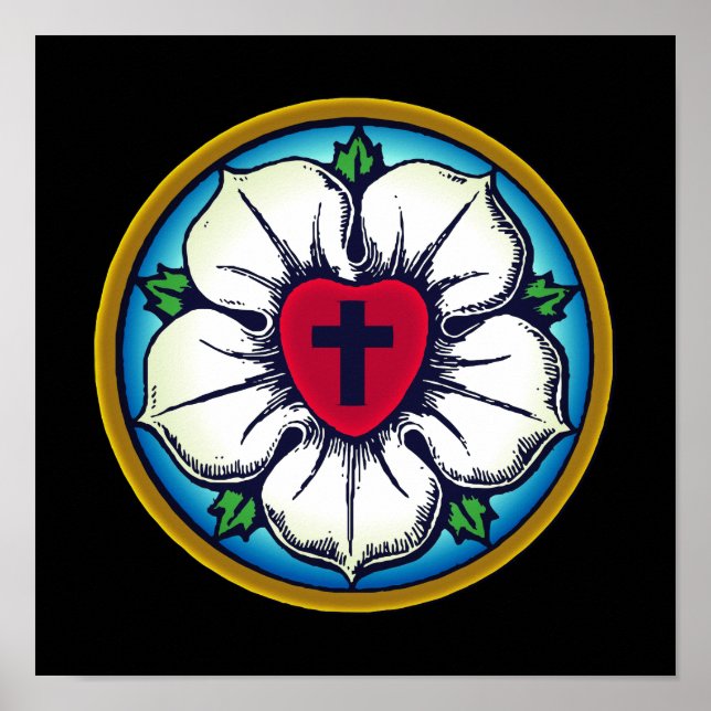 Lutheran Rose Poster (Front)