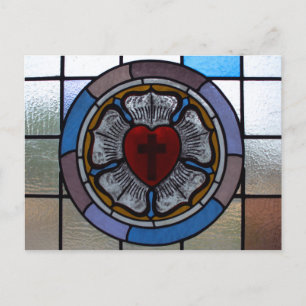 Luther's Rose Window Post Card - St. Paul Lutheran