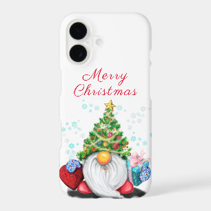 Lutin avec chapeau d'arbre de Noël et cadeau pour 