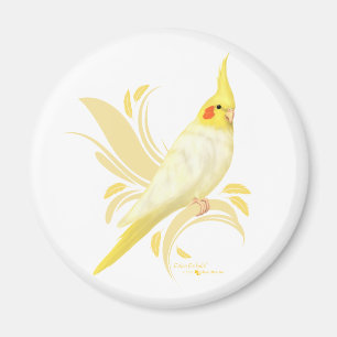 Lutino Cockatiel Magnet