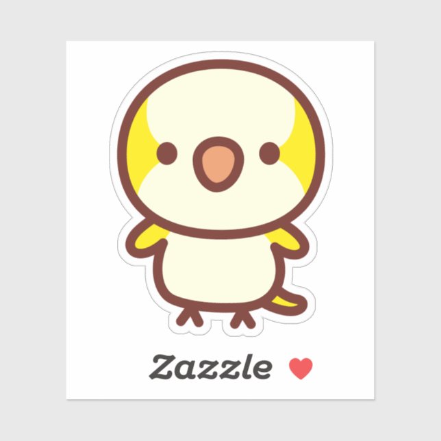 lutino Monk parakeet (Sheet)