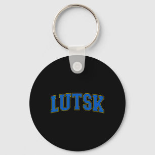 Lutsk Ukraine Lovers Patriotic Proud Ukrainian Lut Keychain