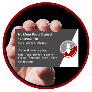 Lutte antiparasitaire Cartes de visite exterminant