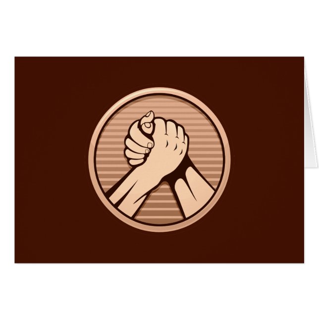 Lutte de bras Bronze (Devant horizontal)