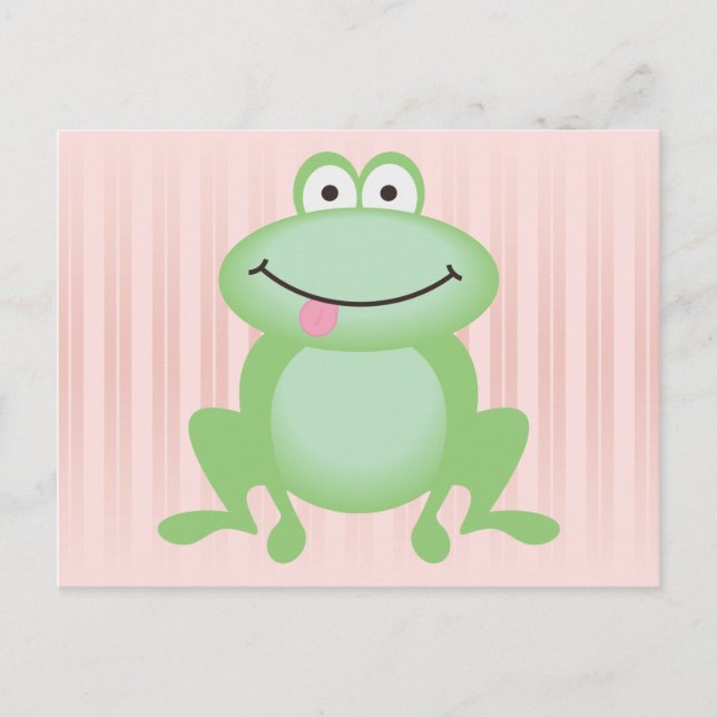 Luttle Green Frog Postcard (Front)
