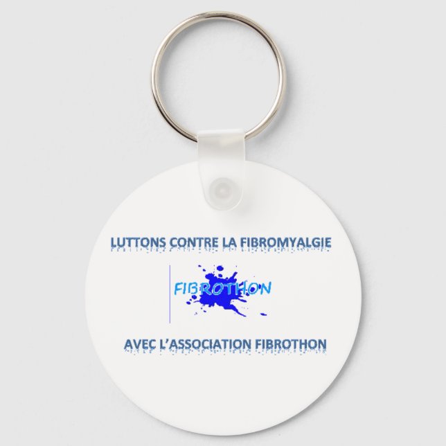 luttons  contre la fibromyalgie keychain (Front)