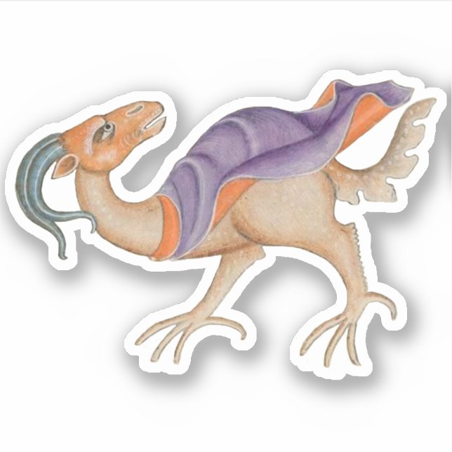 Luttrell Psalter Vinyl Sticker (Front)