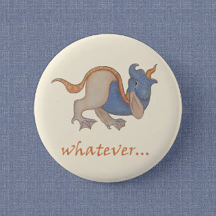 Luttrell Psalter "Whatever..." 2 Inch Round Button