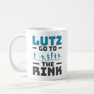 Lutz Go to the Rink Figure Skating Skater Men Coffee Mug