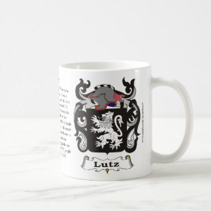 Lutz, the Origin, the Meaning and the Crest on a m Coffee Mug