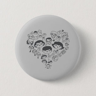Luv 2 Inch Round Button