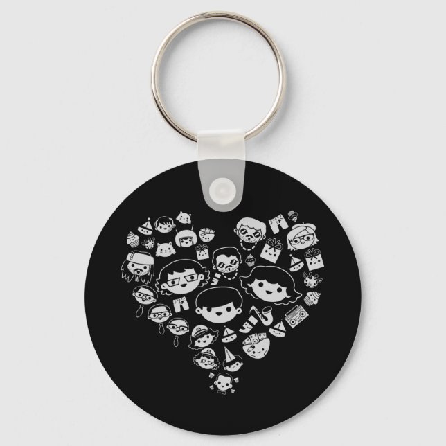 Luv 2 keychain (Front)