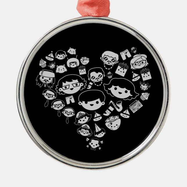 Luv 2 metal ornament (Front)