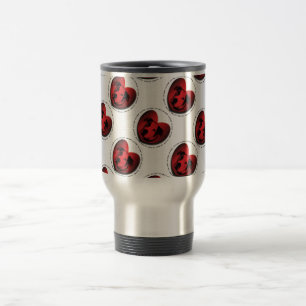 Luv-A-Bull American Bulldog Pit Bull Heart Travel Mug