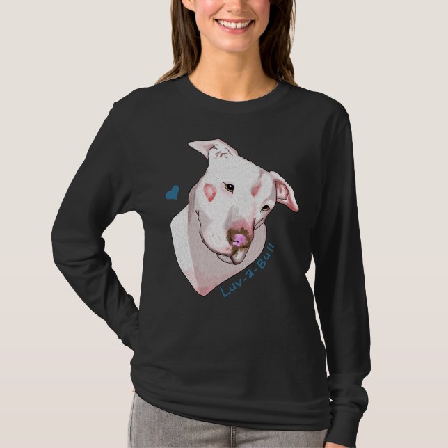 Luv A Bull Pitbull T-Shirt (Front)