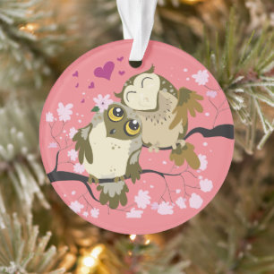 Luv Birds Round Ornament