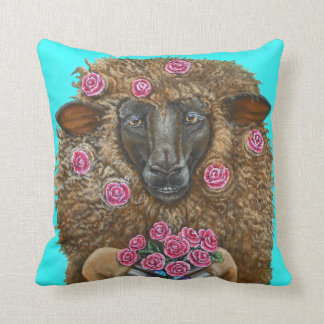Luv Ewe by TACS cotton throw pillow