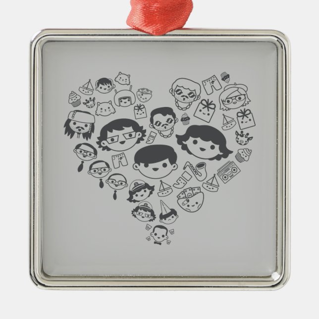 Luv Metal Ornament (Front)