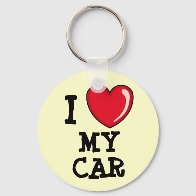 Luv My Car! Keychain (Front)