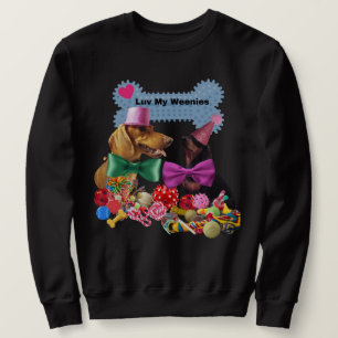 Luv My Weenies Sweatshirts noirs Hommes/Femmes