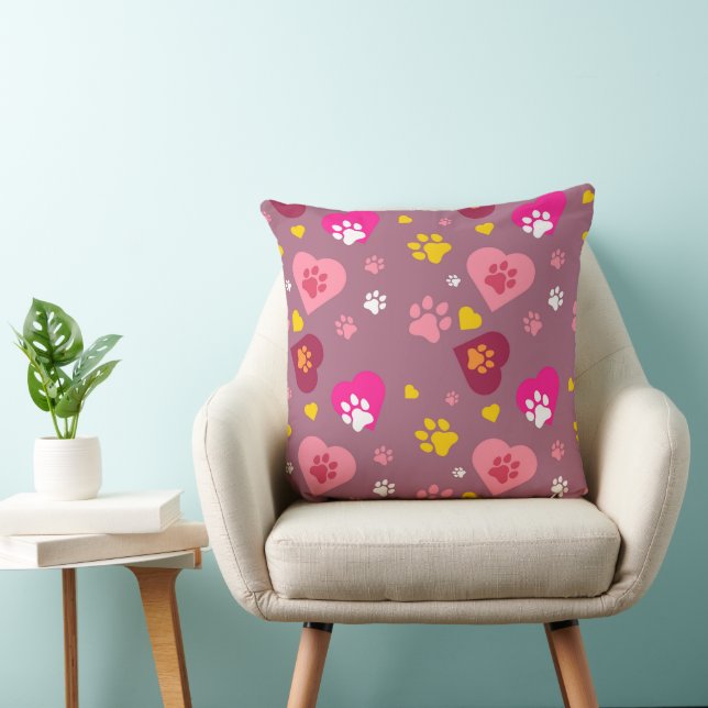 Luv Pawz 20x20 Throw Pillow (Chair)