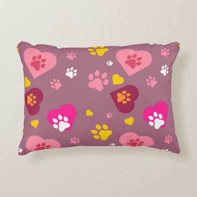 Luv Pawz Accent Pillow (Front)