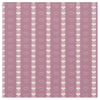 Luv to Quilt (coeurs mauves) Tissu en coton (56")
