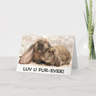 "Luv U Fur-Ever!" Holiday Card
