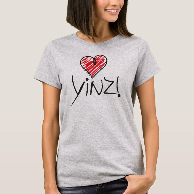 LUV YINZ LADY'S T-SHIRT (Front)