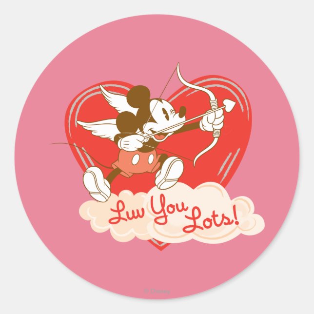 Luv You Lots! Classic Round Sticker (Front)