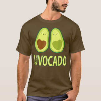 Luvocado Avocado Love Funny Couple Valentines Day  T-Shirt