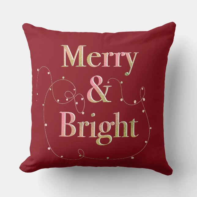 Lux Christmas Joyeux & Oreiller Lright Thlow (Recto)
