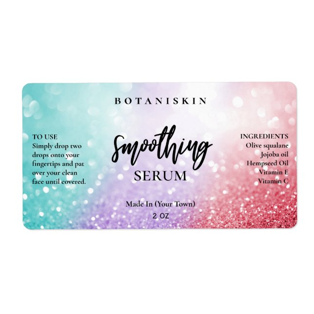 Lux Cotton Candy Parties scintillant Face Sérum Ét (Devant)